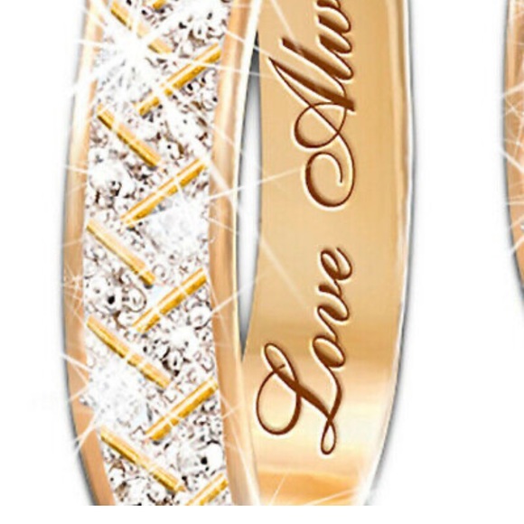 NWT 18k GOLD PLATED “Love Always” EARRINGS - Picture 2 of 5